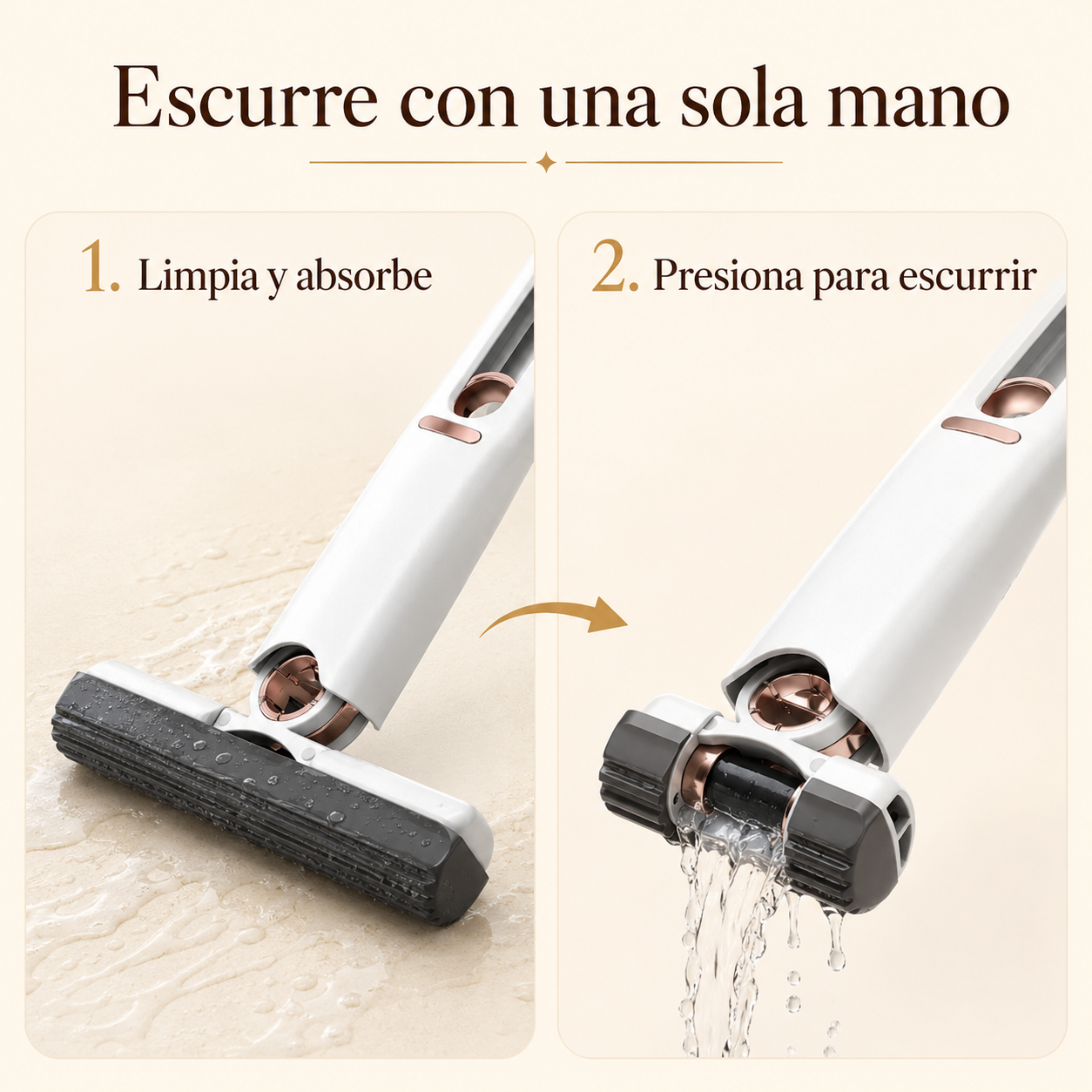 Mini Mopa Portátil Autoescurrible – Limpieza Rápida y Sin Esfuerzo