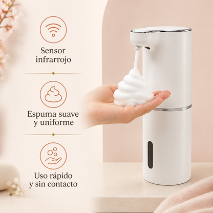 Dispensador Automático de Jabón en Espuma – Sensor Sin Contacto Recargable
