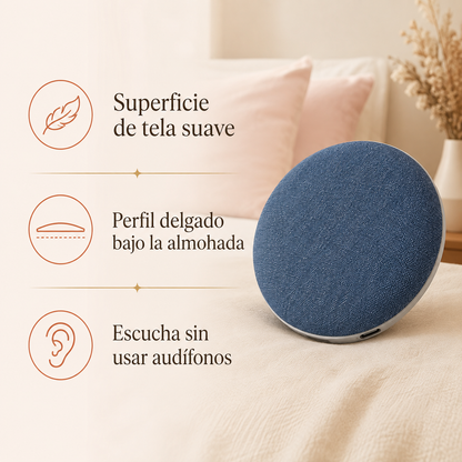 Altavoz Bluetooth Ultradelgado para Almohada – Música y Sonidos Relajantes