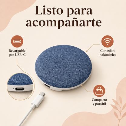 Altavoz Bluetooth Ultradelgado para Almohada – Música y Sonidos Relajantes